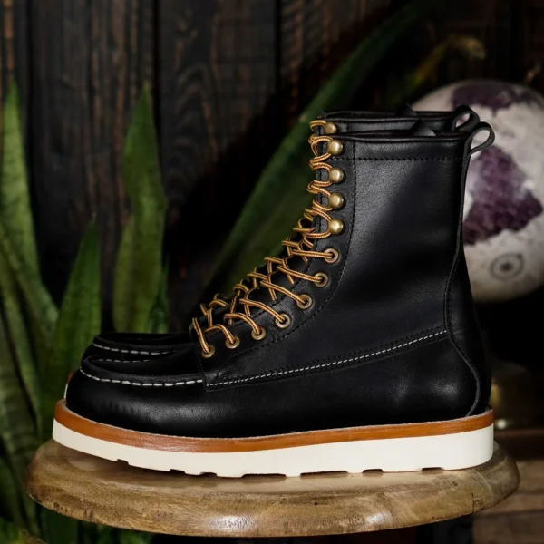 The Moc-Toe Leather Boot