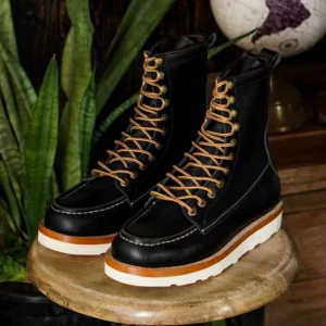 The Moc-Toe Leather Boot